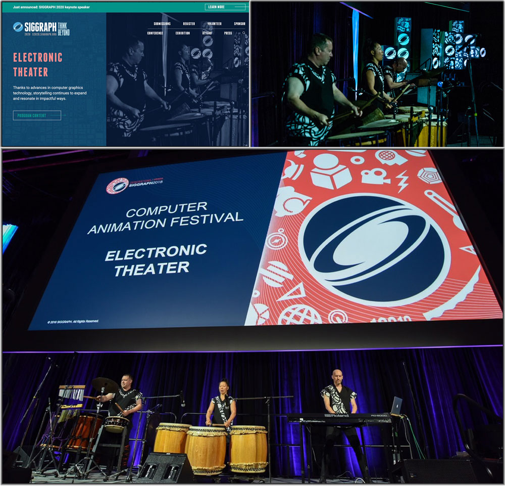Taiko Composition and Performance at SIGGRAPH featuring Uzume Taiko